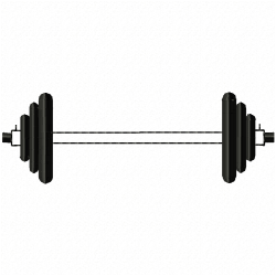 Barbell Embroidery Design 1
